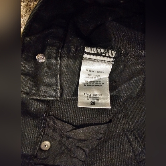 NWOT! Guess Rhinestone Studded Distressed Shorts Blue Denim 28 - Picture 6 of 11